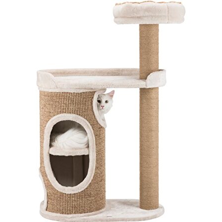 Trixie Kedi Tırmalama ve Oyun Evi 117 Cm Açık Gri/Kahverengi
