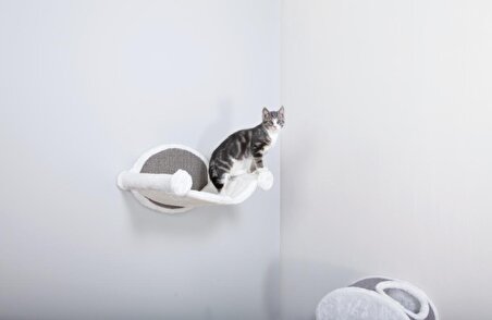 Trixie Kedi Hamak Duvara Montaj 54x28x33 Cm Beyaz/Gri