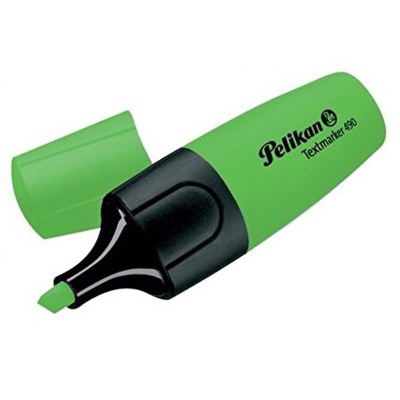 Pelikan 490 İşaretleme Fosforlu Yeşil  Kalem 10'lu