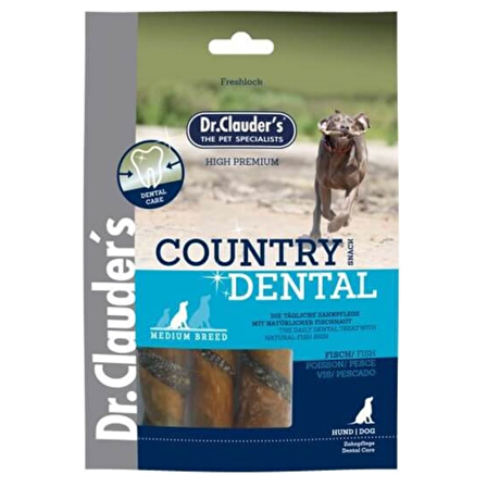 Dr. Clouder's Country Dental Balıklı Köpek Ödülü  120 g