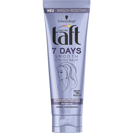 Taft 7 Days Smooth Stylıng Balm 75ml Elektriklenmeyen Düz Saç