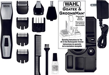 Wahl 9855 8 Başlıklı Kablolu+Kablosuz Kuru Saç-Sakal-Burun 4 in 1 Çok Amaçlı Tıraş Makinesi 