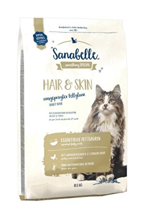 Sanabelle Hair Skin Glutensiz Tahılsız Tüy ve Deri Sağlığı Kedi Maması 10 Kg