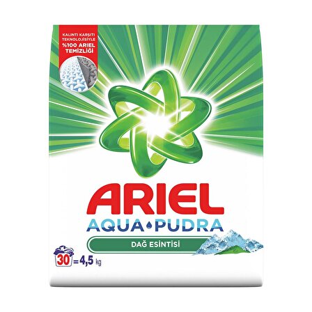 Ariel Dağ Esintisi AquaPudra Toz Çamaşır Deterjanı 4.5 Kg
