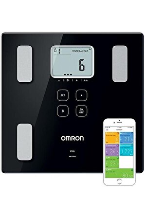Omron VIVA HBF-222T-EBK Akıllı Bluetooth Vücut Analiz Tartısı
