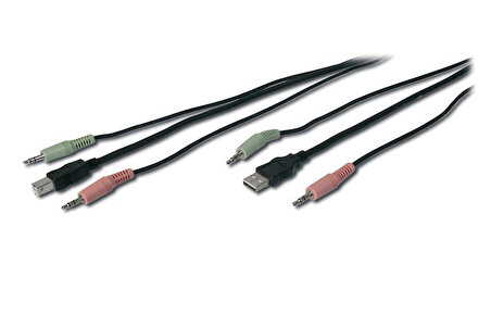 Digitus AK 82201 1.8 Mt Kvm Swıtch İçinb Ses USB A Bağlantı Kablos