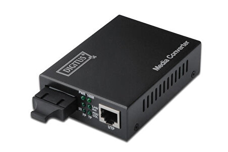 Digitus DN-82021-1 20 Km 10/100Base-TX to 100Base-FX Singlemode SC Media Converter