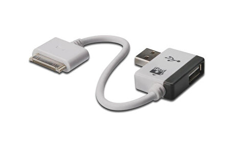 Digitus DA-70219 USB 2.0 to Apple 30 Pin Erkek-Erkek USB 2.0 Mobil Şarj Kablosu ( Apple Uyumludur.)