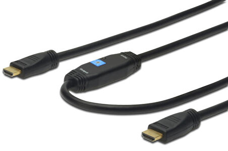 Digitus AK-330118-150-S 15 Mt HDMI to HDMI Erkek-Erkek v1.4 Ultra HD 2x Zırlı Görüntü Kablosu