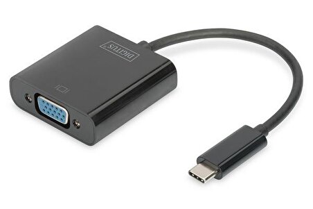 Digitus DA-70853 USB 3.1 Type C to VGA 1080p Full HD USB Grafik Adaptör