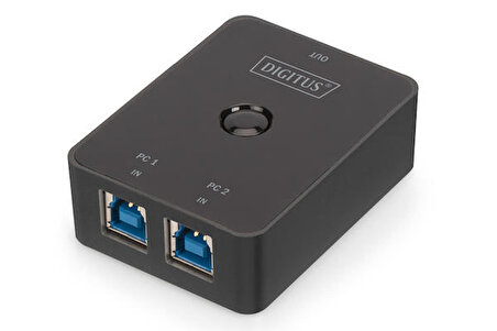 Digitus DA-73300-1 2 Port USB 3.0 Tip B to 1 Port USB 3.0 Tip A Düğmeli USB Paylaşım Cihazı