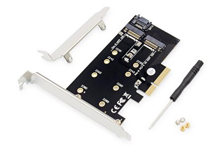 Digitus DS-33170 M2 NGFF NVMe SSD Harddisk to PCI Express 3.0 x 4 Dönüştürücü