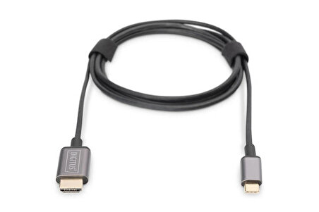Digitus DA-70821 1.8 Mt USB Type to HDMI Erkek-Erkek 4K 30Hz Metal Dönüştürücü Kablo