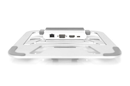 Laptop Standı Yükselticili Usb-C Istasyonu (8 Bağlantı Noktalı) Gümüş/Beyaz