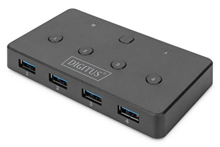 Digitus DA-73301 2  Giriş USB 3.0 to 4 Çıkışlı USB 3.0 USB Paylaşım Cihazı