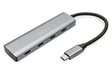 Digitus DA-70246 USB Type C to 4 Port Usb Type C 3.1 Gen1 5Gbps USB Çoklayıcı