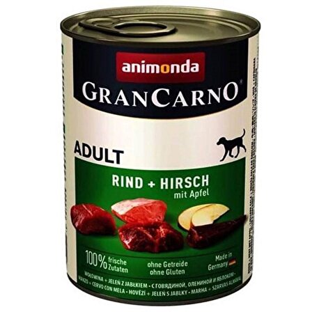 Animonda Gran Carno Sığır ve Geyikli Elmalı Köpek Konservesi 400 Gr