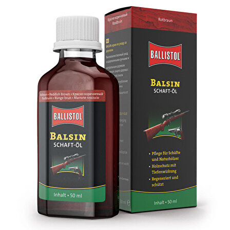 Ballistol Balsin Şaftöl Kundak Yağı Kızıl 50ml