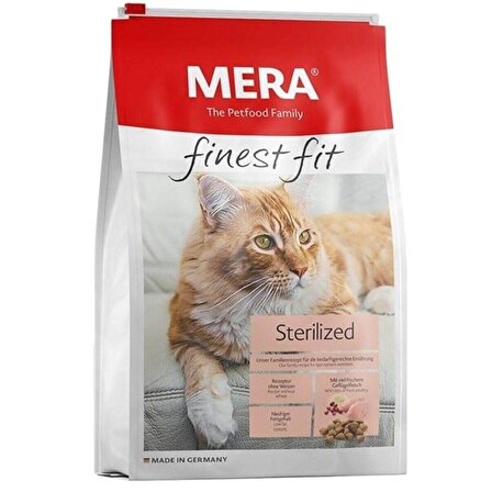 Mera Sterilized Finest Fit Tahılsız Tavuklu Kısırlaştırılmış Yetişkin Kedi Maması  10 KG
