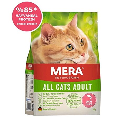 Mera Cat All Cats Tahılsız Somonlu Yetişkin Kedi Maması  10 KG 