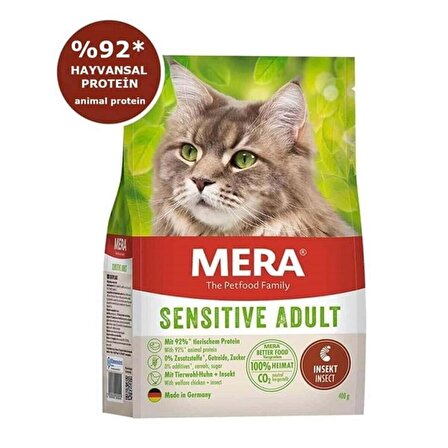 Mera Cat Sensitive Insect Larvalı Yetişkin Kedi Maması  2 KG