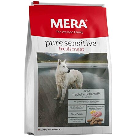Mera Pure Sensitive Tahılsız Hindili Patatesli Yetişkin Köpek Maması  4 Kg