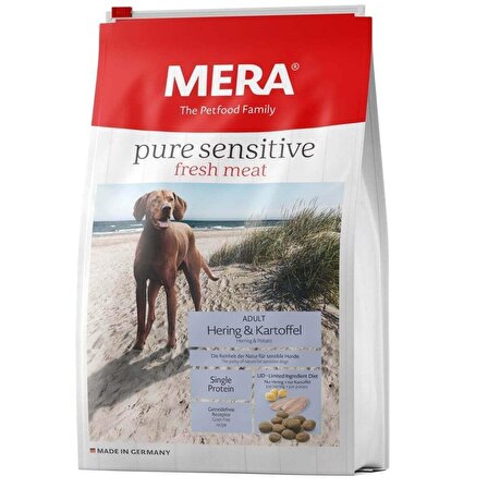 Mera Pure Sensitive Tahılsız Ringa Balıklı Patatesli Yetişkin Köpek Maması 12.5 Kg