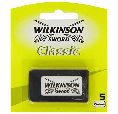 Wilkinson Sword Classic 5'li Tek Bıçaklı Pürüzsüz Cilt Tipleri İçin Bıçak Yedeği