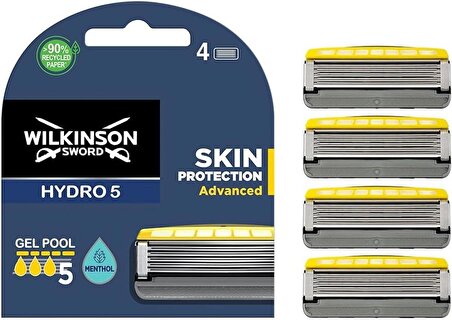 Wilkinson Swrod Hydro 5 Skın Advanced Sensitive 4'lü yedek