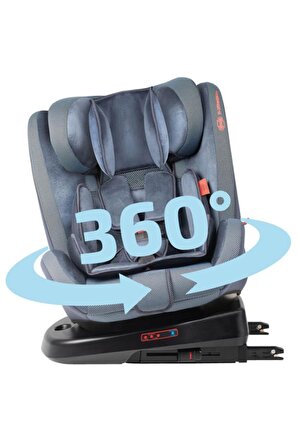 Heyner Infiny Twist 0-36kg Isofix Oto Koltuğu 360° Dönebilir Cosmis Blue 0,I,II,III