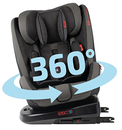 Heyner Kids Infinity Twist 360° Dönebilen Isofixli 0 - 36 kg Oto Koltuğu Siyah