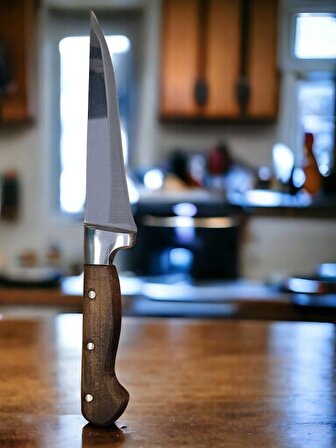 Et Sıyırma Bıçağı Ahşap Sap Keskin Çelik