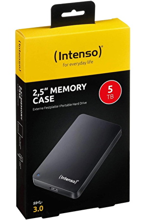 Intenso 6021513 5TB 2.5" USB 3.0 Taşınabilir Hard Disk - Siyah