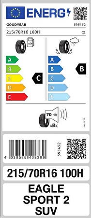 Goodyear 235/45R18 98Y Eagle Sport 2 UHP XL FP Oto Yaz Lastiği (Üretim:2023)