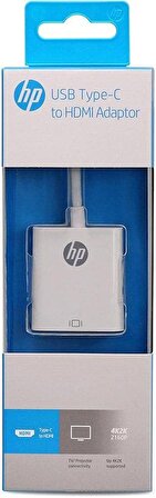 HP 038GBWHT0TW USB-C to HDMI Çevirici Adapter Beyaz