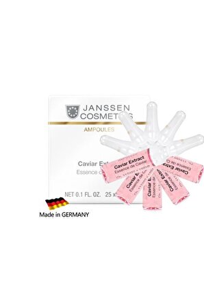 Janssen Cosmetics Caviar Extract Tüm Cilt Tipleri İçin Su Bazlı Yağsız Nemlendirici Yüz Bakım Ampulü 5 x 2 ml