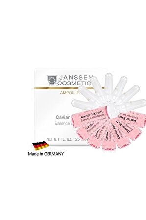 Janssen Cosmetics Caviar Extract Tüm Cilt Tipleri İçin Su Bazlı Yağsız Nemlendirici Yüz Bakım Ampulü 7 x 2 ml