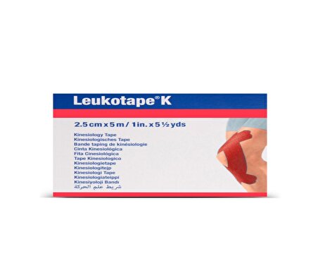 Leukotape K 2,5cm x 5m Bsn Kinesiotape Kırmızı