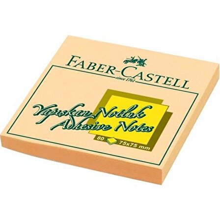 Faber-Castell Yapışkan Notluk Harmony 75x75mm Krem