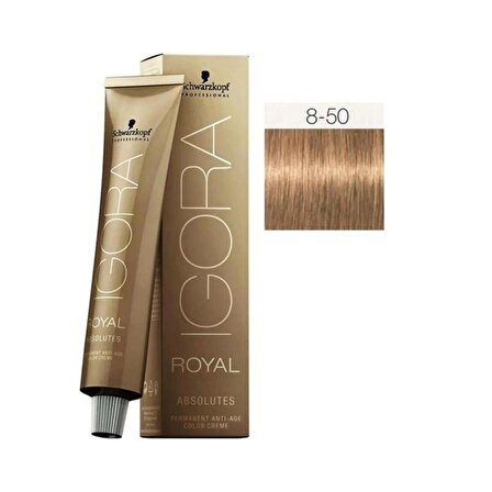 Igora Royal Absolutes 8-50 Açık Kumral Doğal Altın Saç Boyası - 60ml