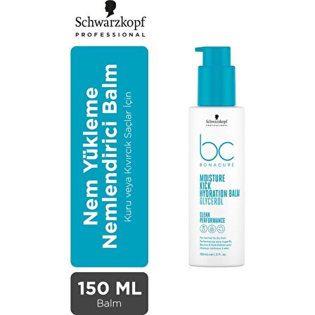 Schwarzkopf BC Bonacure Moisture Kick Nemlendirici Kuru Saçlar İçin Saç Kremi 150 ml