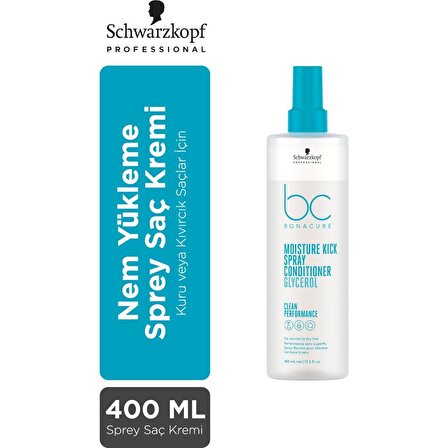Schwarzkopf BC Bonacure Moisture Kick Nemlendirici Kuru Saçlar İçin Sıvı Saç Kremi 400 ml