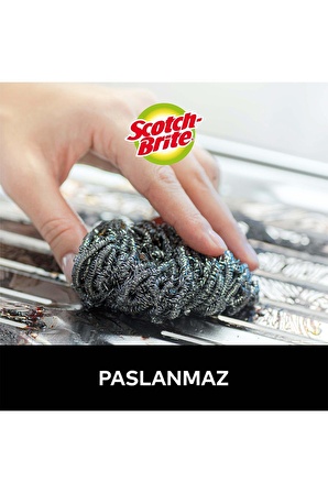 ScotchBrite® Paslanmaz Çelik Ovma Teli 2+1