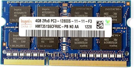 Hynix HMT351S6CFR8C-PB PC3 12800 4 GB DDR3 1600 MHz Notebook Ram KUTUSUZ ÜRÜN