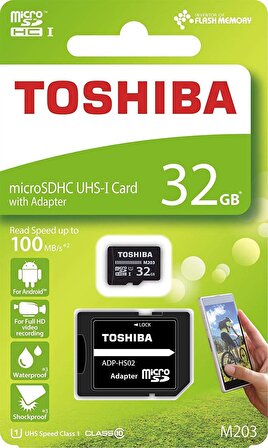 TOSHIBA THN-M203K0320EA 32GB SDHC 100MB Class 10 UHS I Micro SD