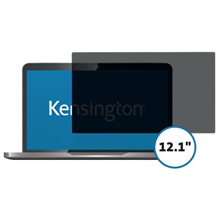 Kensington 12.1" Dizüstü Bilgisayarlar için Gizlilik Ekranı Filtresi 16:10 - 2 Yönlü Çıkarılabilir,626453