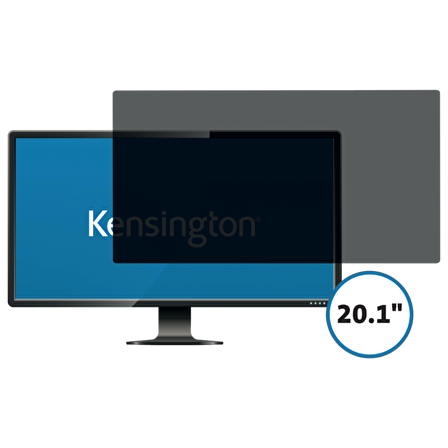 Kensington 20,1" Monitörler için Gizlilik Ekranı Filtresi 16:10 - 2 Yönlü Çıkarılabilir,626481