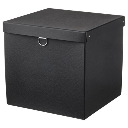 IKEA Nımm Kapaklı Saklama Kutusu - Siyah - 32x30x30 cm