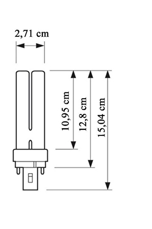 Osram Dulux D 18/827 2P PLC Ampul 2700K Sarı - 15,04 cm Spot Lamba