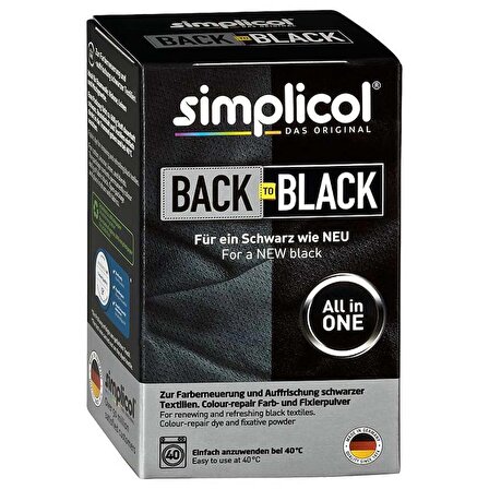 Simplicol Back to Black - Siyah Kumaş Boyama ve Renklendirme Seti